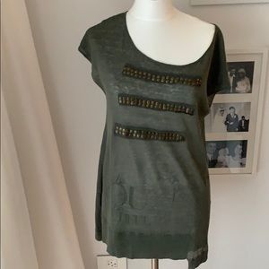 Christopher Fischer S-M top tunic or dress olive